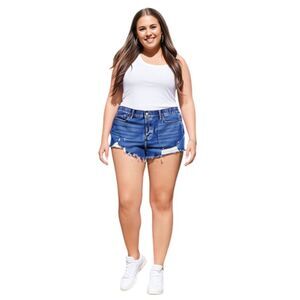 Lucky Brand Ripped Blue Jean Denim Shorts Size 18